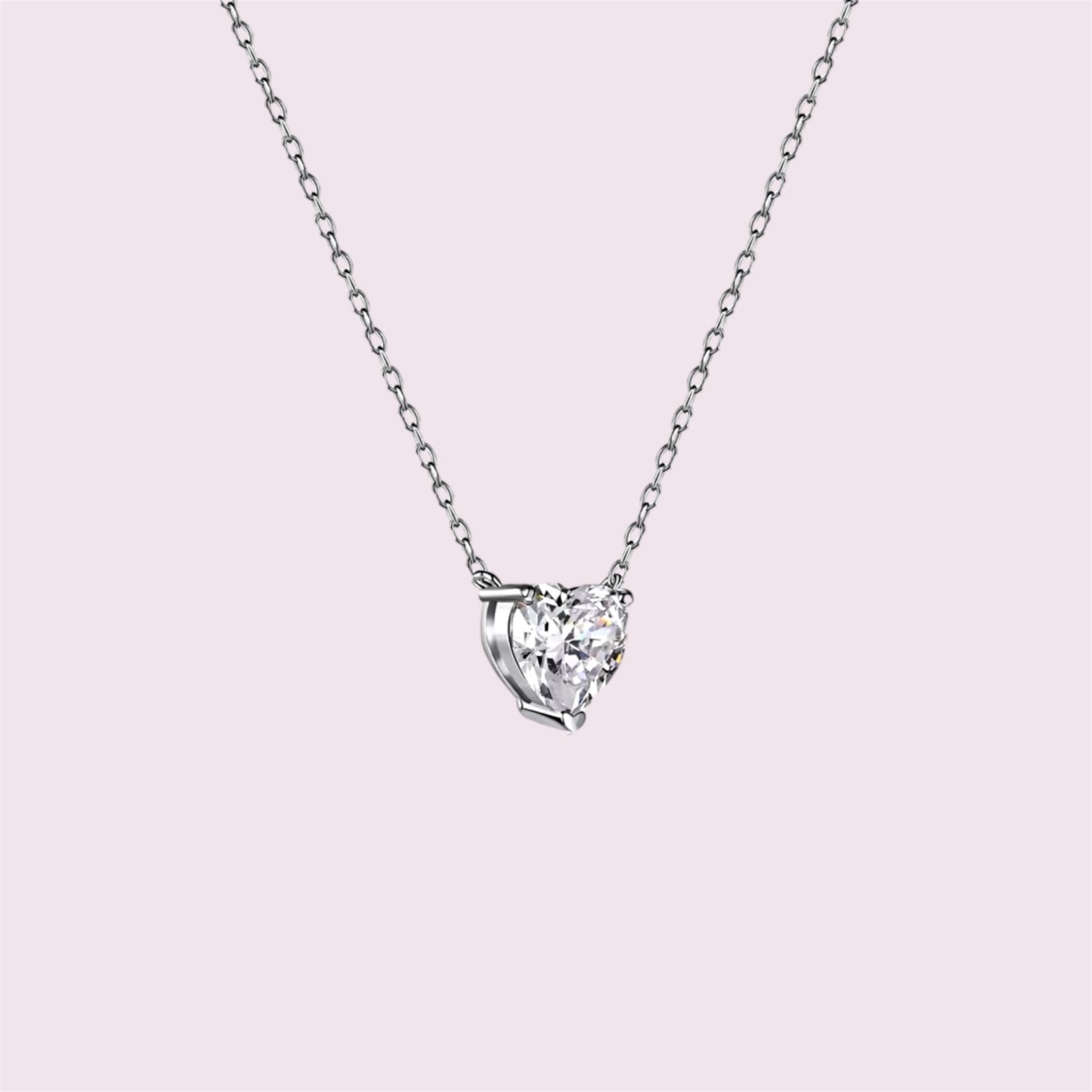 heart silver 925 necklace