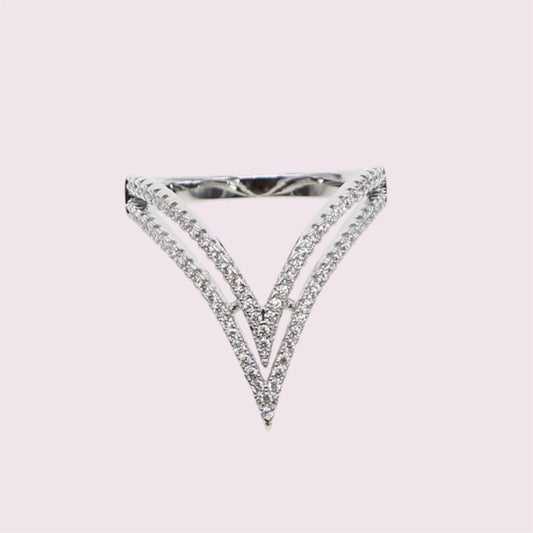 v shape ring