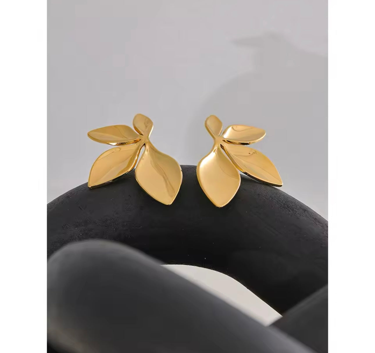 Leaves Flower Stud Earrings