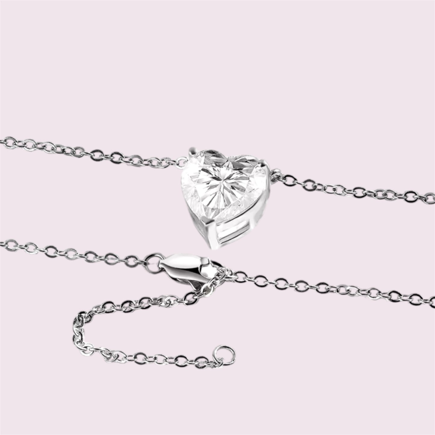 heart silver 925 necklace