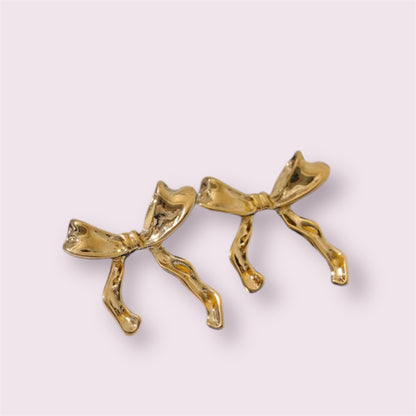 bow stud waterproof earing