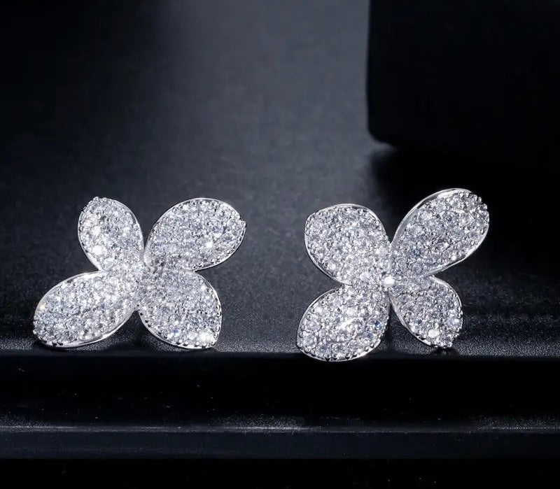 Big Flower Leaf Shape earing