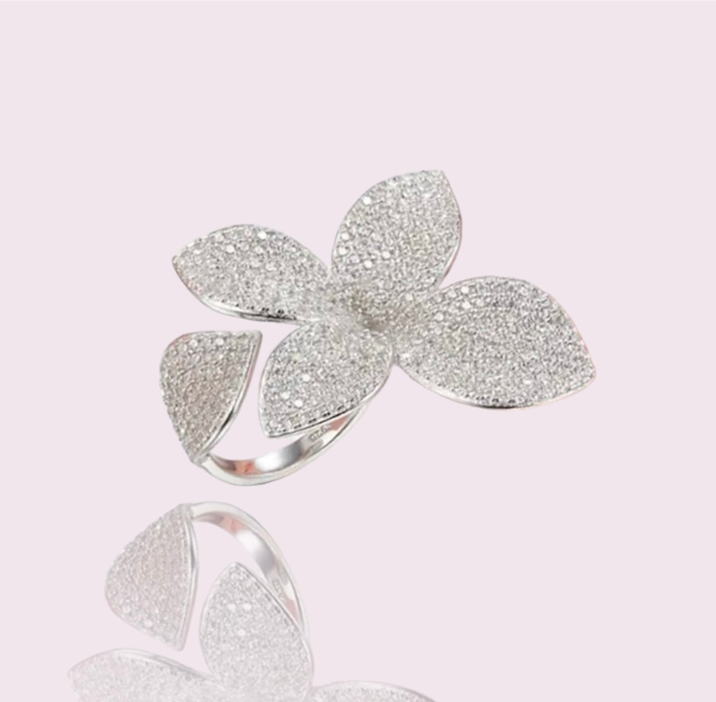 Flower Leaf Adjustable Ring