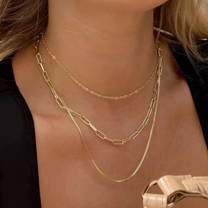 Vintage 18K Gold Plated Stainless Steel necklaces