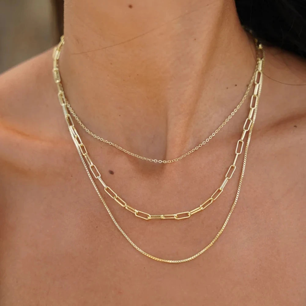 Vintage 18K Gold Plated Stainless Steel necklaces