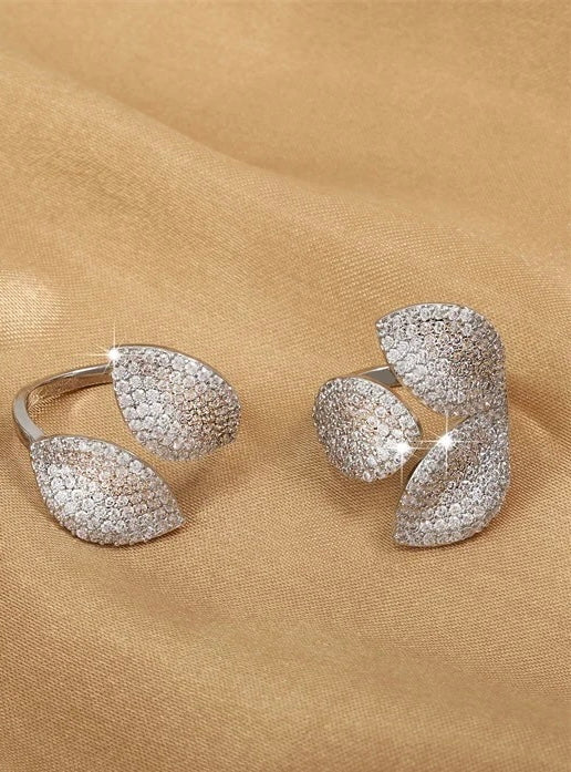 Flower Leaf Adjustable Ring