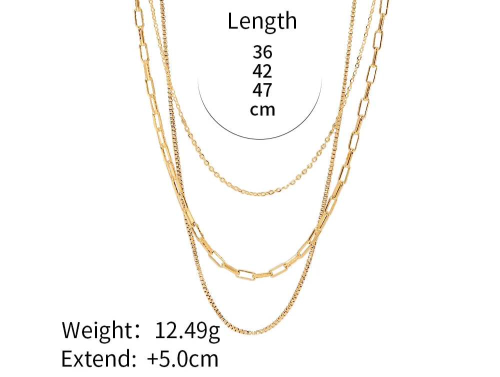 Vintage 18K Gold Plated Stainless Steel necklaces