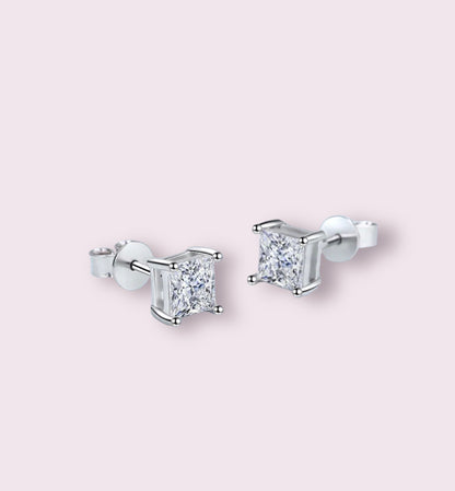 Square Stud cubic zircon Earrings