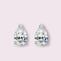 Pear stud cubic zircon earring