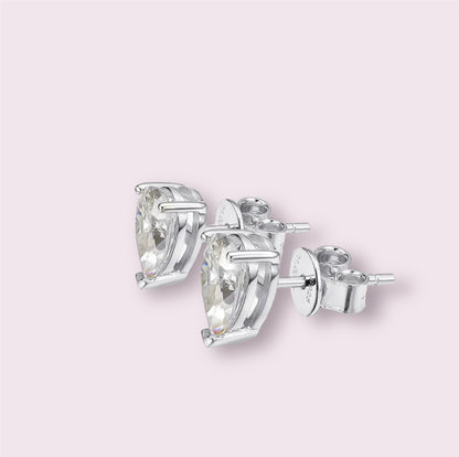 Pear stud cubic zircon earring