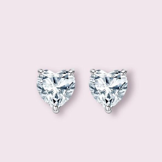 Heart Stud Earrings