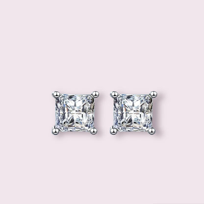 Square Stud cubic zircon Earrings