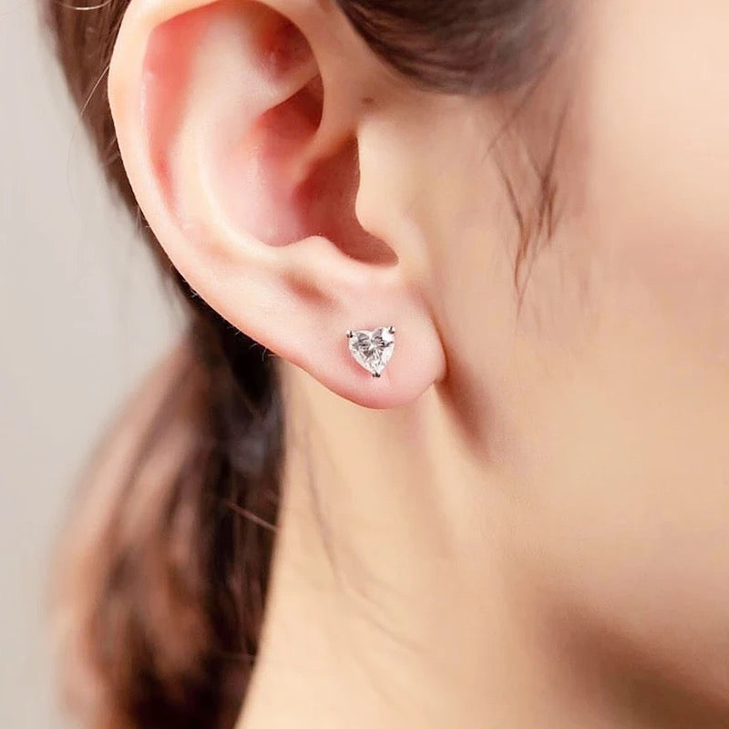 Heart Stud Earrings