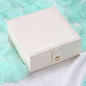 Exquisite Travel Jewelry Box Women Leather square