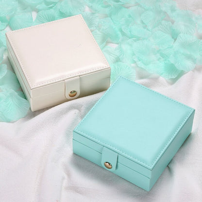 Exquisite Travel Jewelry Box Women Leather square