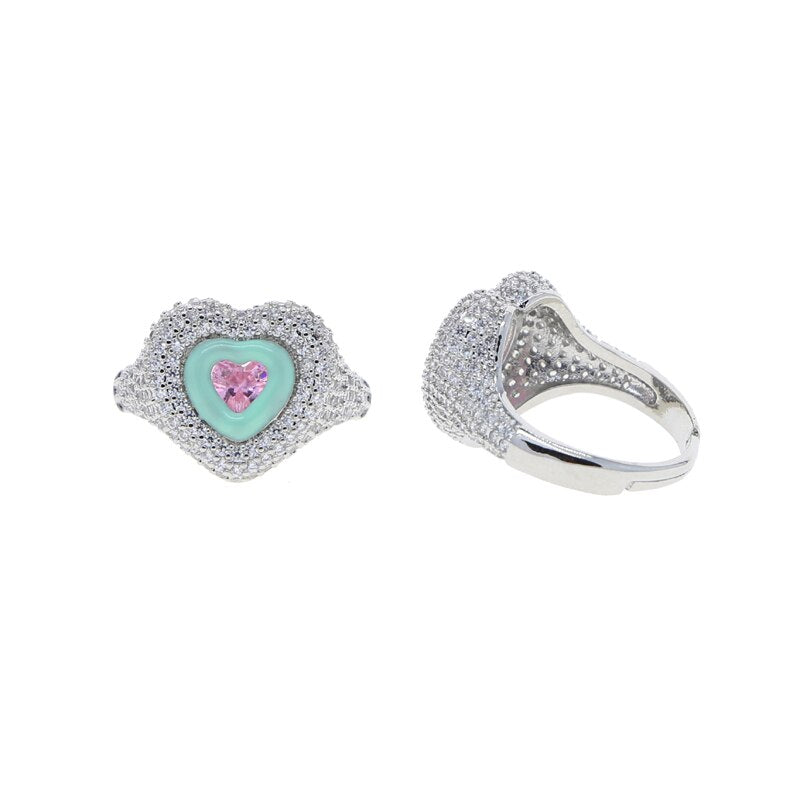 heart shape ring model : 2